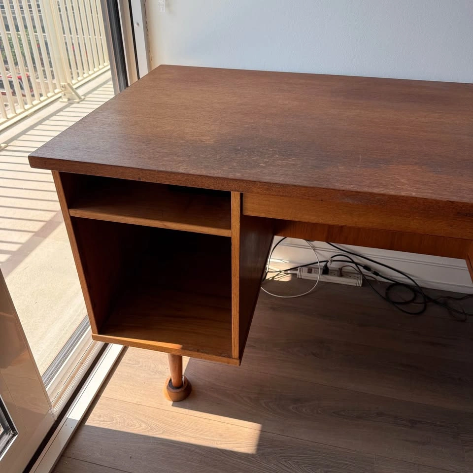 Vintage mid-century modern teak desk - pickup only! - photo 3