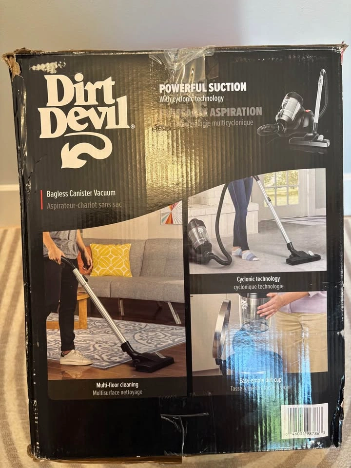 NEW Unsealed Dirt Devil Bagless Canister Vacuum - photo 2