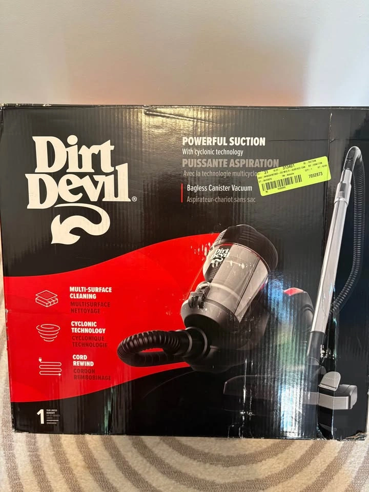 NEW Unsealed Dirt Devil Bagless Canister Vacuum - photo 3