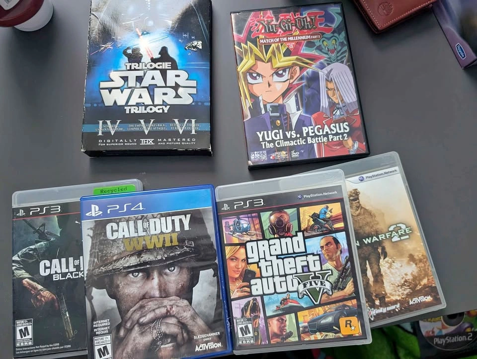 PS3, PS4 Games, Yu-Gi-Oh, and Star Wars Movies