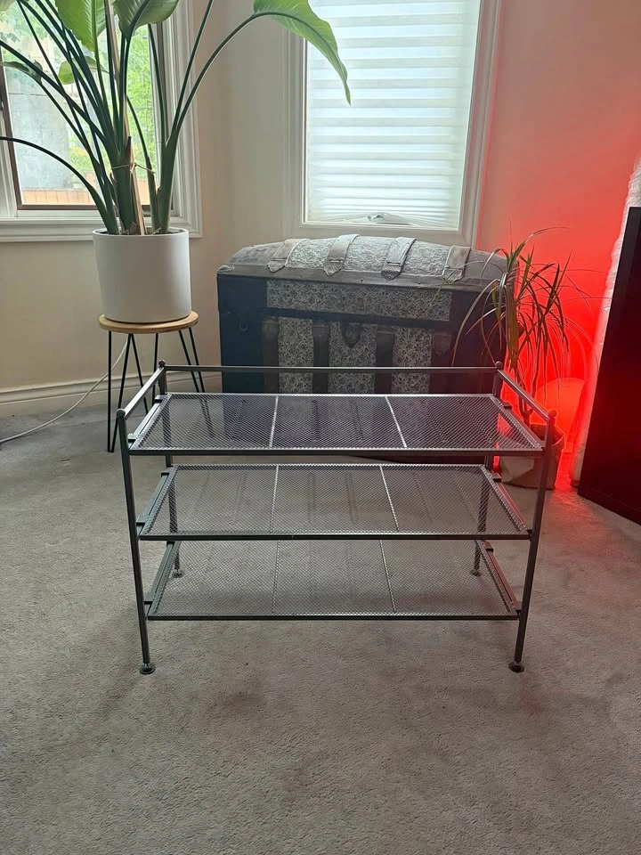 Metal 3-tier shoe rack