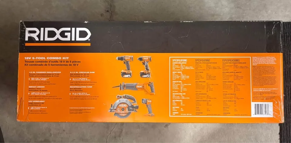 Ridgid 5 Tool Starter kit image indicator(2)