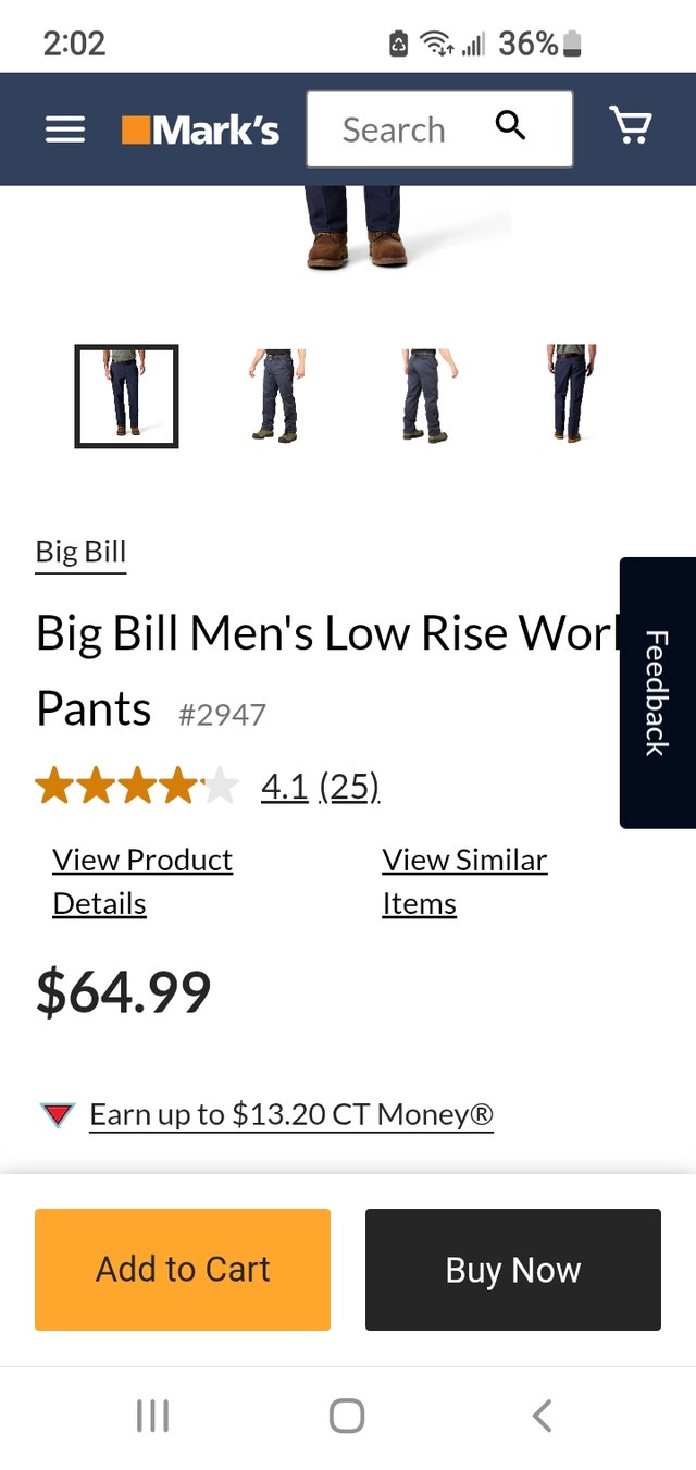 Big Bill work Pants