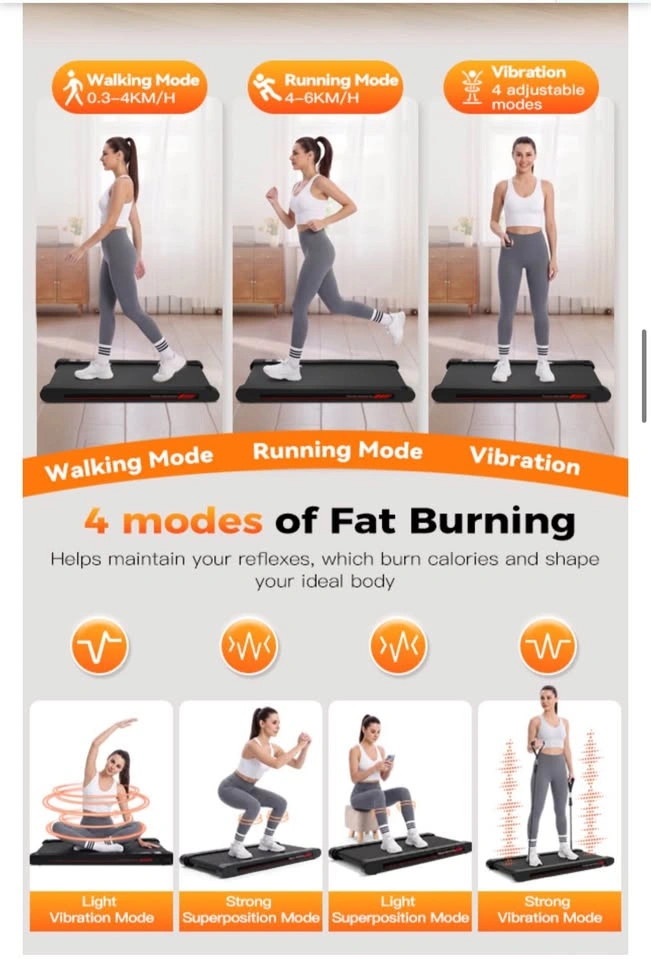 New - 4 in 1 Treadmill, Walking Vibration Pad - photo 5