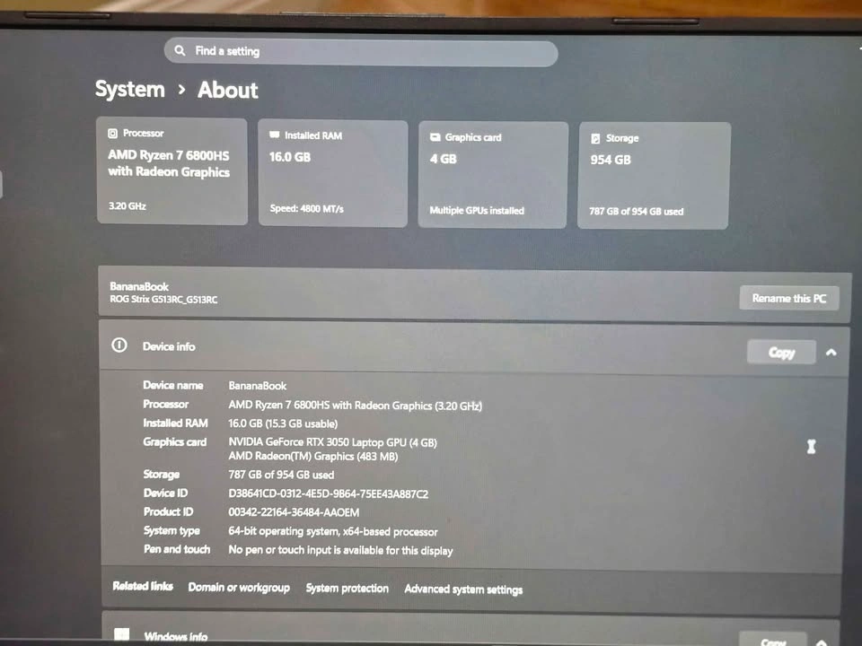 Asus ROG Strix G15 Gaming Laptop, RTX 3050, Ryzen 7 6800HS - photo 2