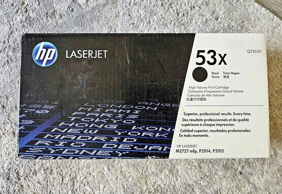 The Original HP 53X (Q7553X) High-Yield Black Toner - brand new,