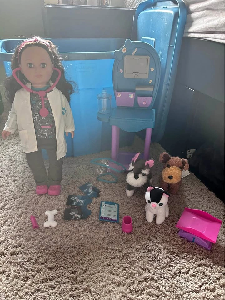 Our Generation Doll and Healthy Paws Vet Clinic Set