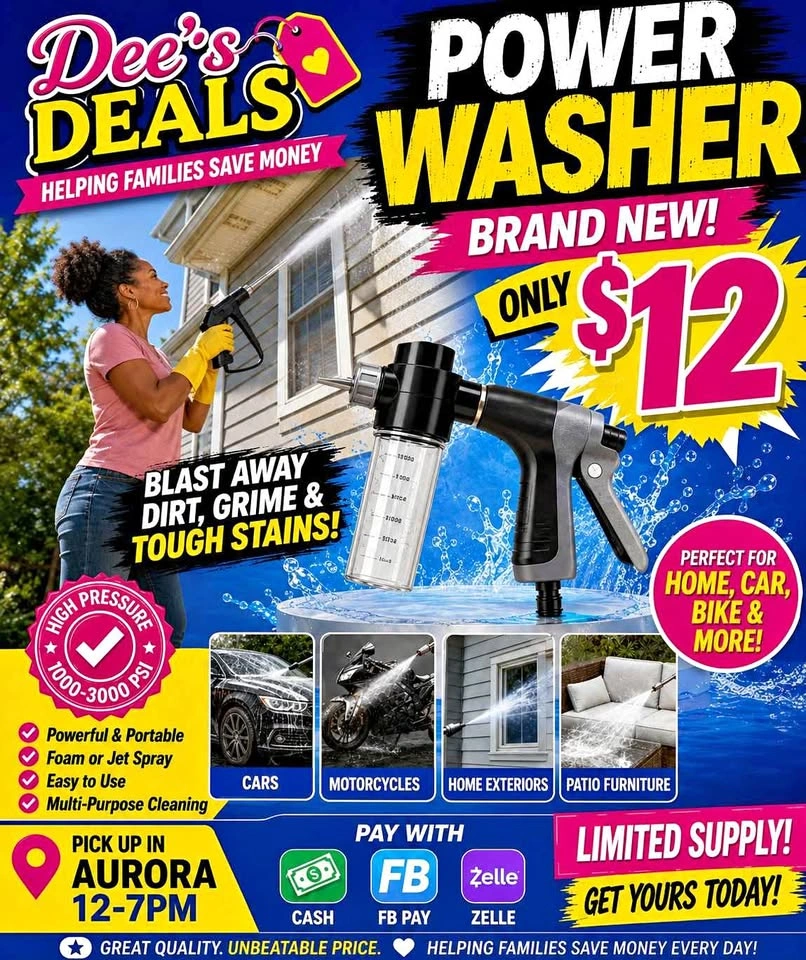 Power Washer BRAND NEW ONLY $12