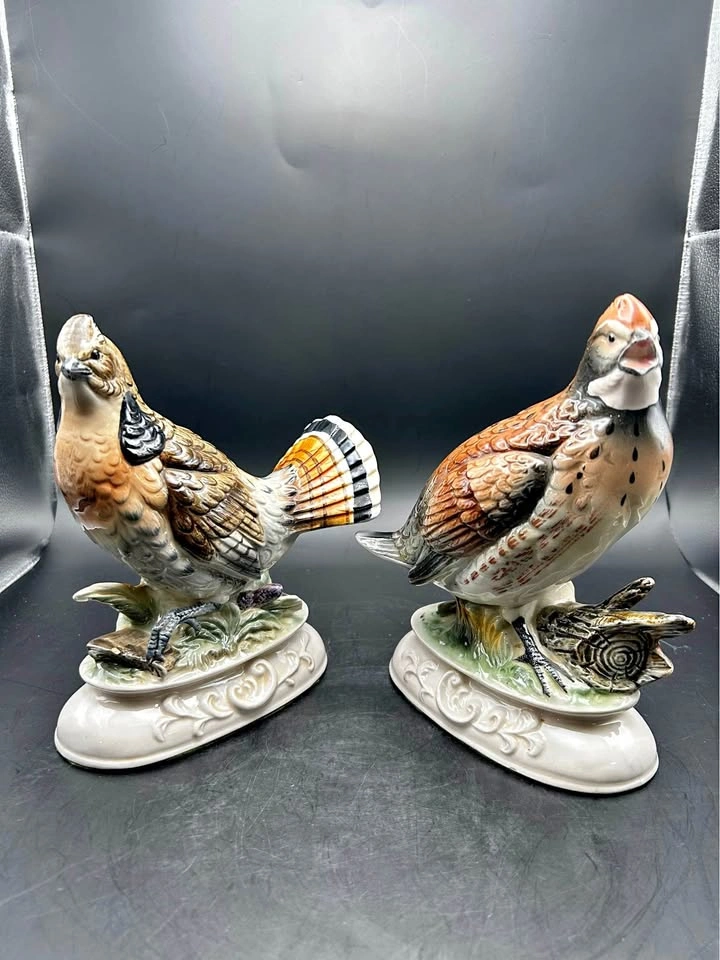 Vintage mid-century quail