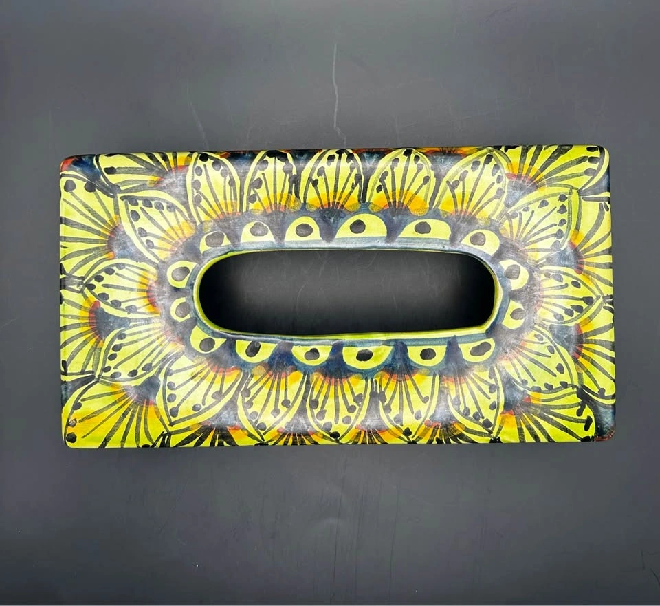 Hand painted Talavera Tissue Box - photo 2