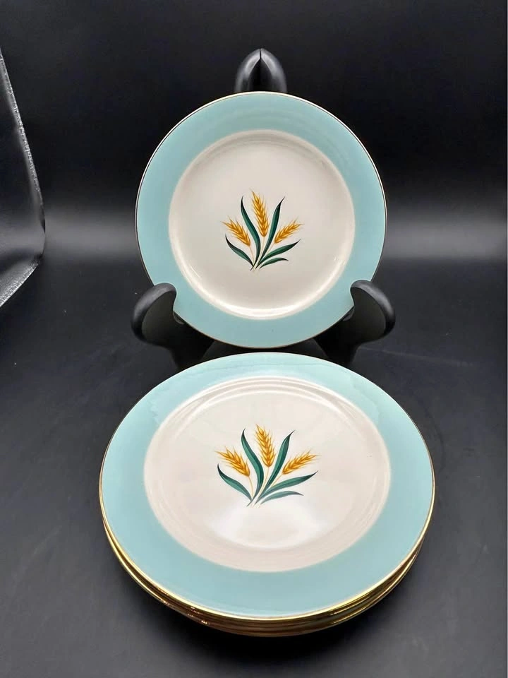 Vintage harvest wheat small plates