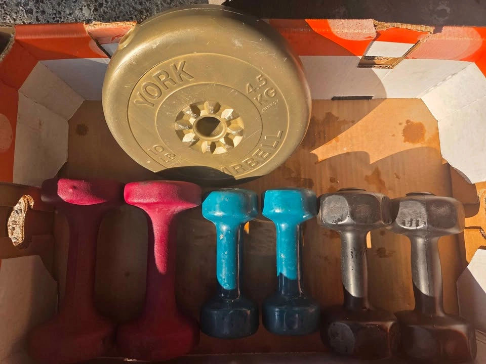 Assorted Weight Set - Dumbbells & York 10lb Plate - photo 4