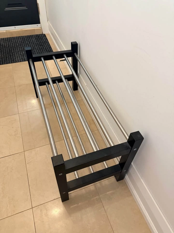 IKEA Shoe rack, black (TJUSIG) x2 - photo 3