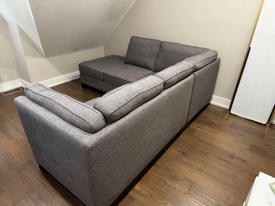 Charcoal 2 Piece Left Hand Facing Sectional Couch - photo 2