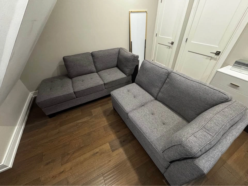 Charcoal 2 Piece Left Hand Facing Sectional Couch - photo 3