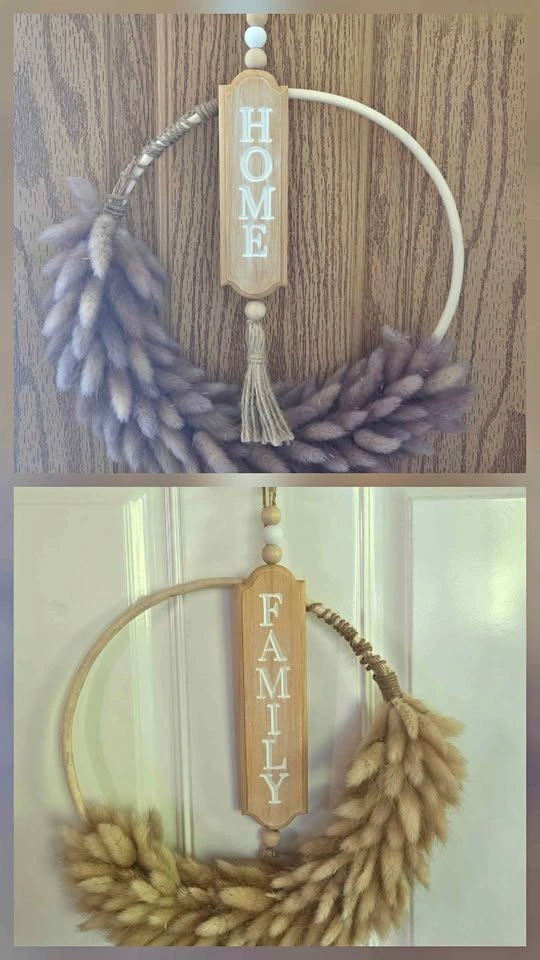 Michaels Boho Wood Bead Hoop Wreath Set (2 Pcs)