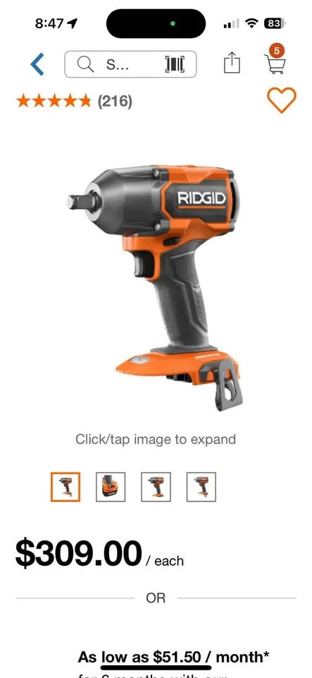 RIDGID 1/2 “ impact wrench image indicator(4)