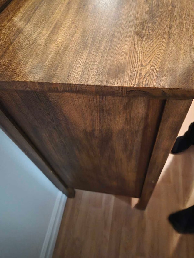 Dark Wooden Vanity
