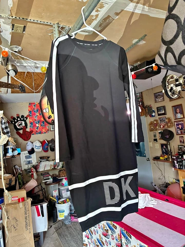 DKNY black womens dress