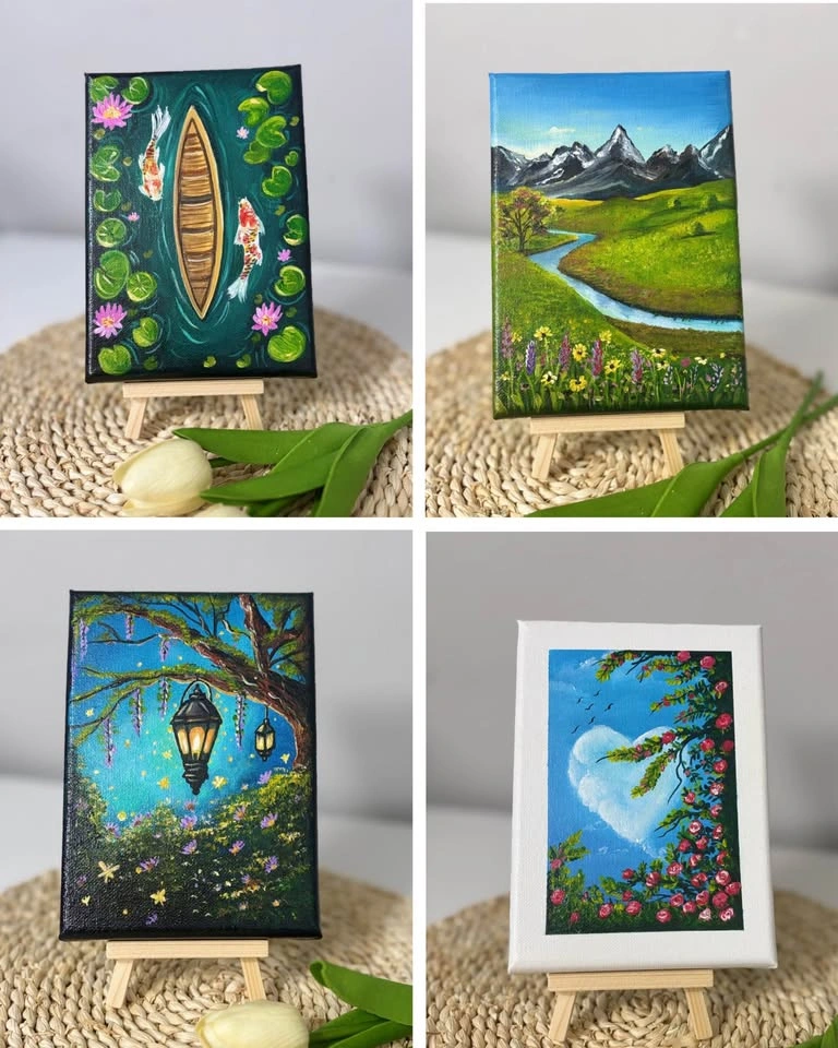 Original Mini Acrylic Painting – One-of-a-Kind Hand-Painted Artw - photo 2