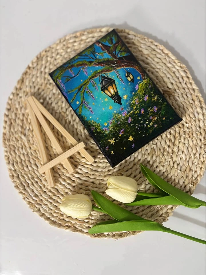 Original Mini Acrylic Painting – One-of-a-Kind Hand-Painted Artw - photo 3