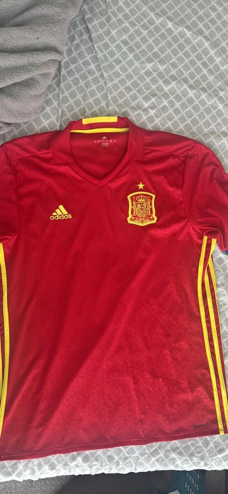 Adidas Spain National Team 2016 Euro Home Soccer Jersey - Men's