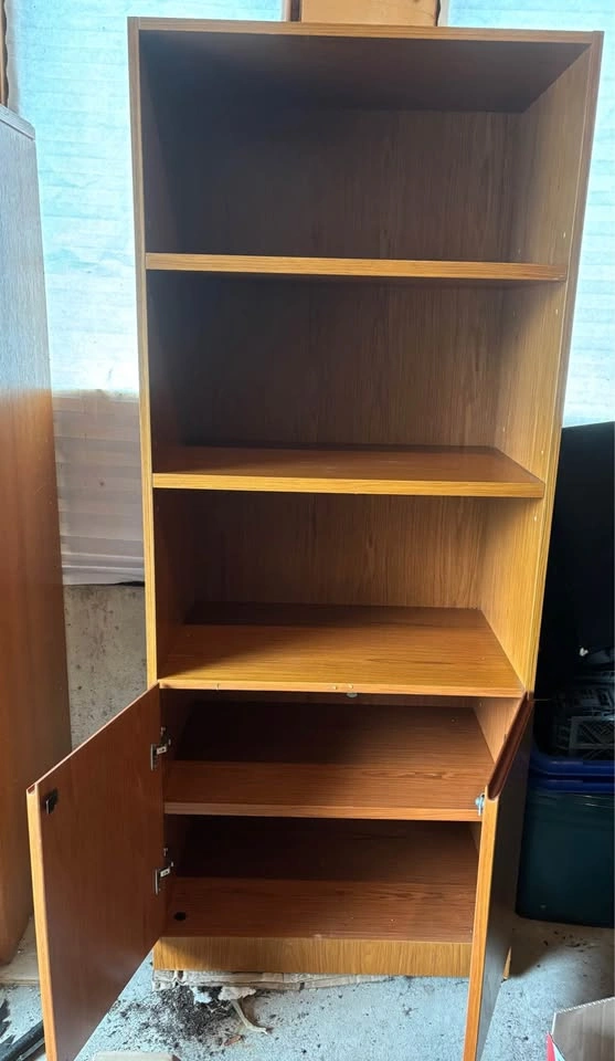 Knoll/Reff Wood Veneer Bookcase with Cabinet - photo 5