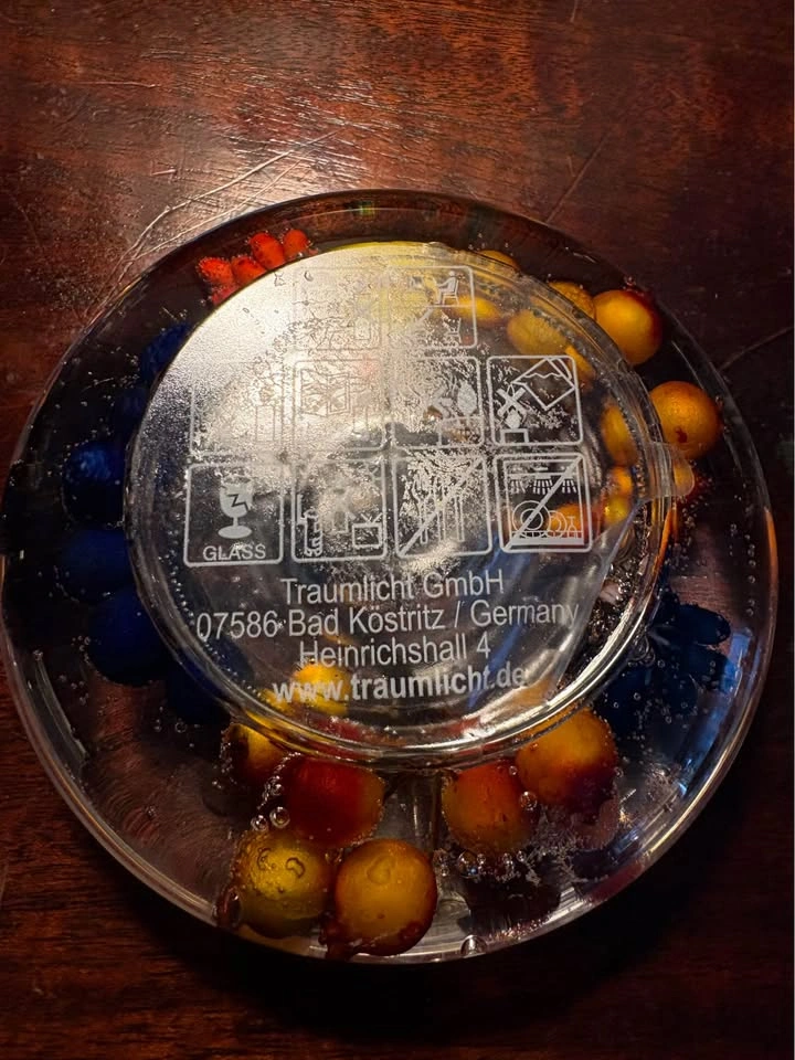 Vintage Gilde "Dreamlight" Glass Tealight Candle Holder - photo 2