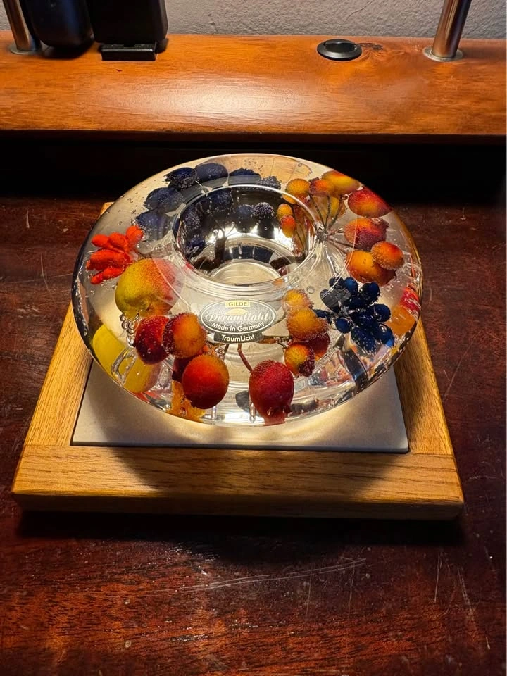 Vintage Gilde "Dreamlight" Glass Tealight Candle Holder - photo 4
