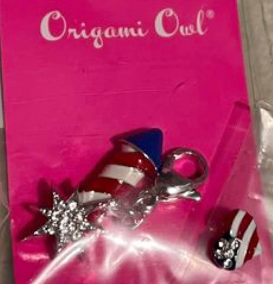 Origami Owl Rocket & Heart Charm
