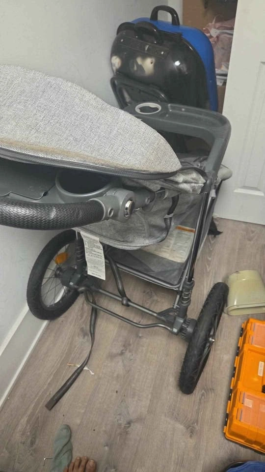 China cabinets, coffee table, car seat, and stroller - photo 4