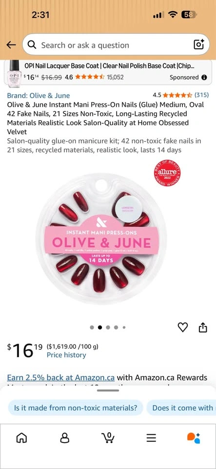 Brand New Olive & June Instant Mani Press-On Nails - photo 3