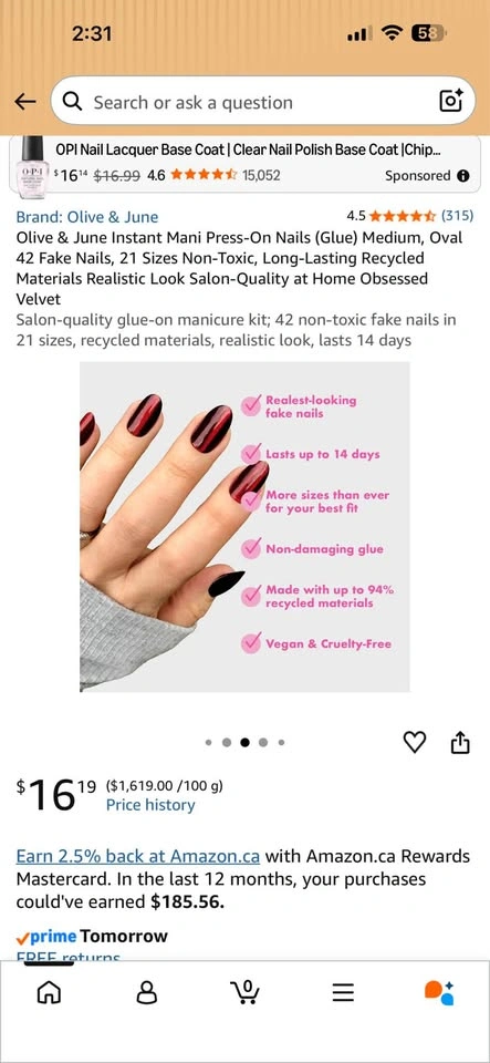 Brand New Olive & June Instant Mani Press-On Nails - photo 4