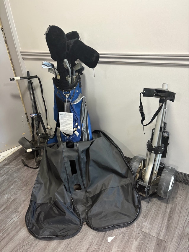 Golf Club Set with Bag and Push Cart (R-Hand) - photo 2