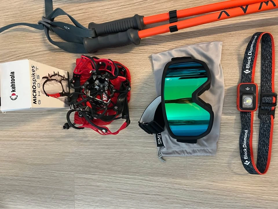 Winter Hiking Bundle: MSR Snowshoes, Poles, Spikes, Headlamp - photo 2