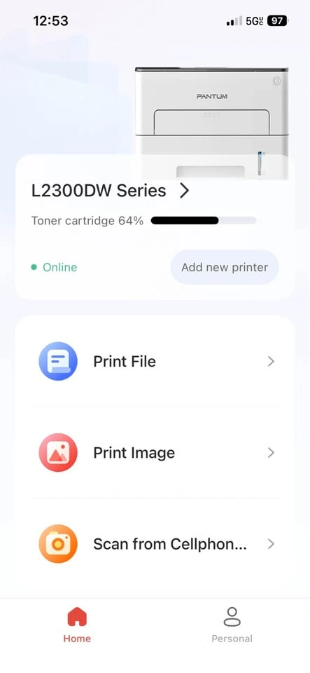 Pantum L2300DW Wireless Laser Printer - Excellent Condition - photo 3