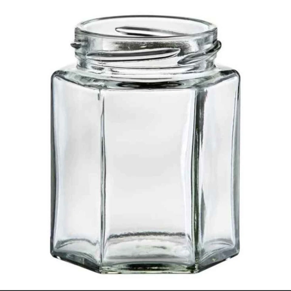 12-Pack Hexagonal Glass Jars 6oz 190ml - photo 2