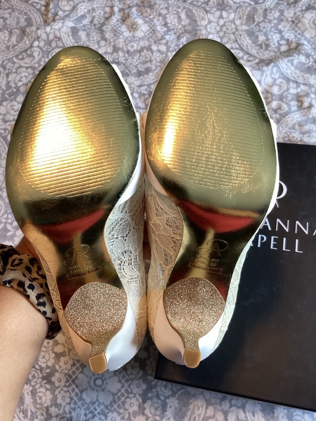 Adrianna Papell Francesca Ivory Satin Heels - photo 3