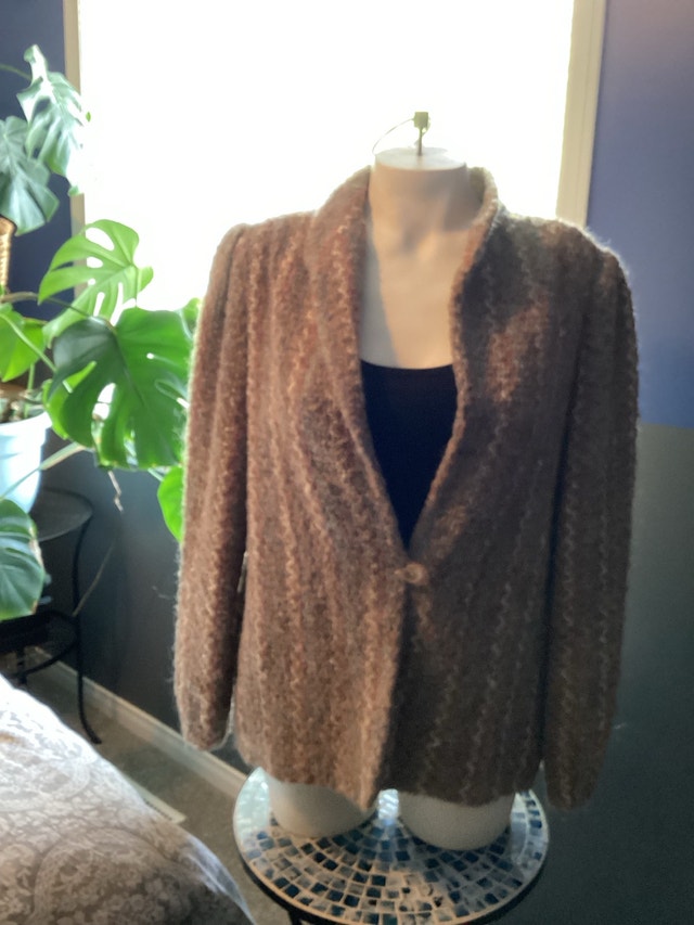 Vintage Textured Knit Blazer - photo 2