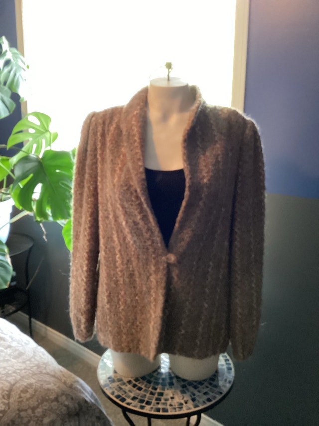 Vintage Textured Knit Blazer - photo 3