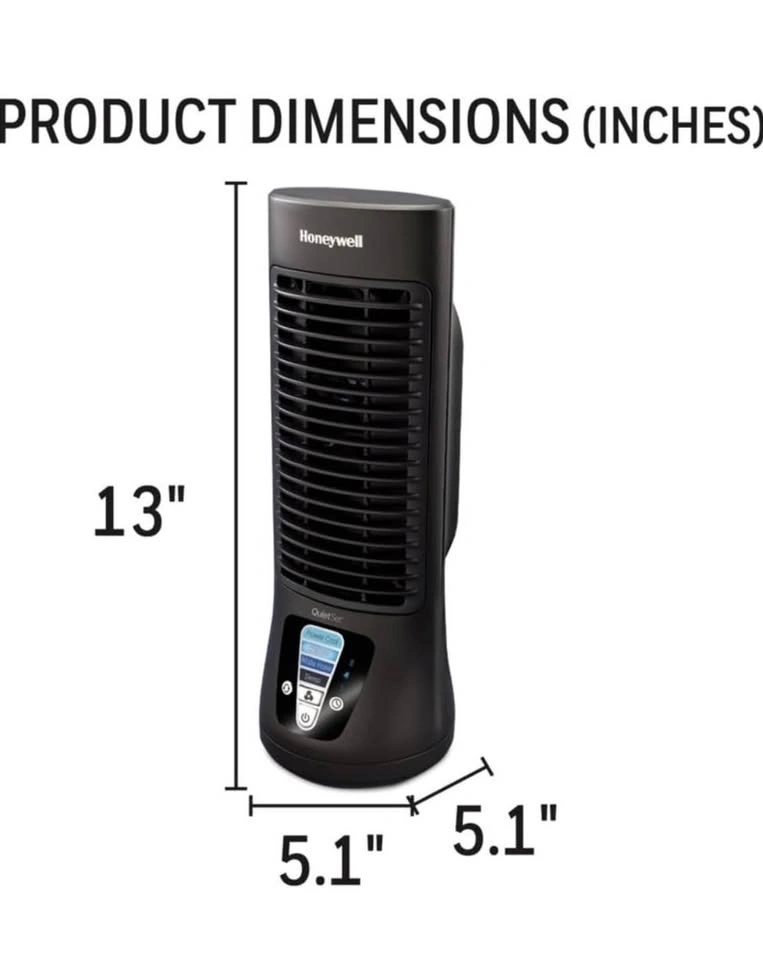 Honeywell QuietSet Personal Table Fan - photo 3