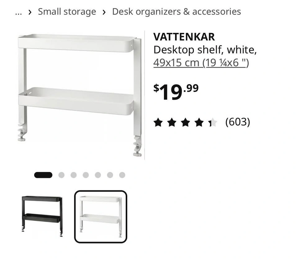 IKEA VATTENKAR Desktop Shelf - photo 2