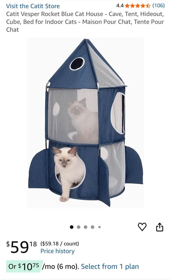 Catit Vesper Rocket Cat House - photo 3