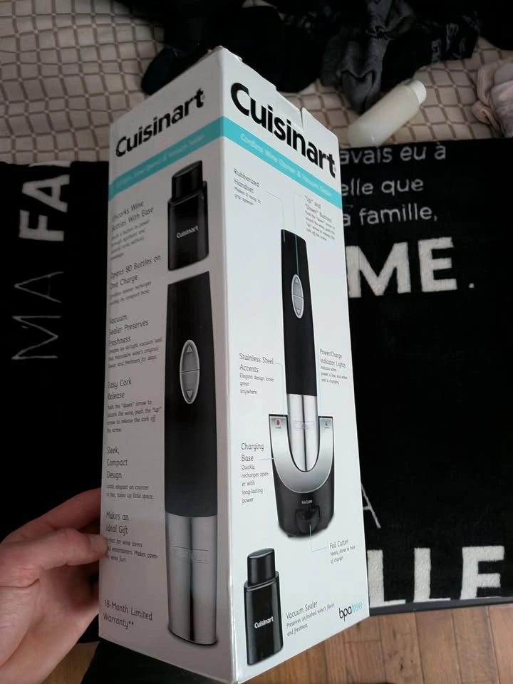 Cuisinart CWO-50 cordless wine opener - photo 2