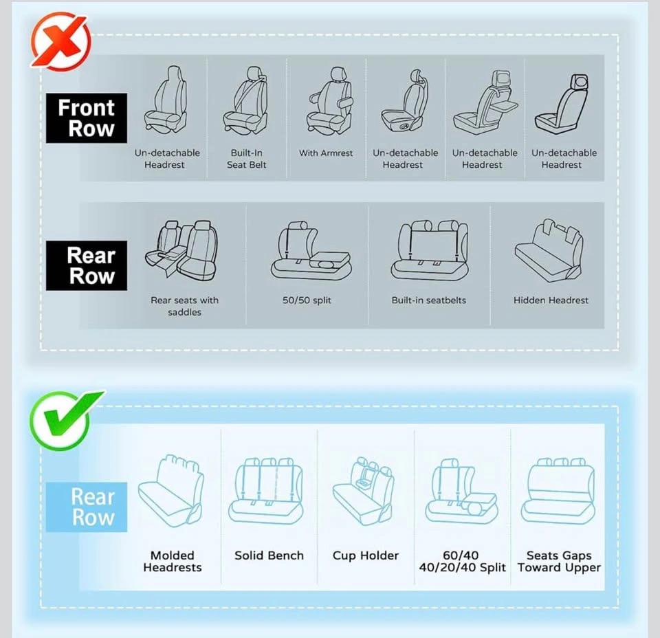 HRV Seat Covers for Honda HRV 2023-2026 Nappa Leather (5 Packs) - photo 4