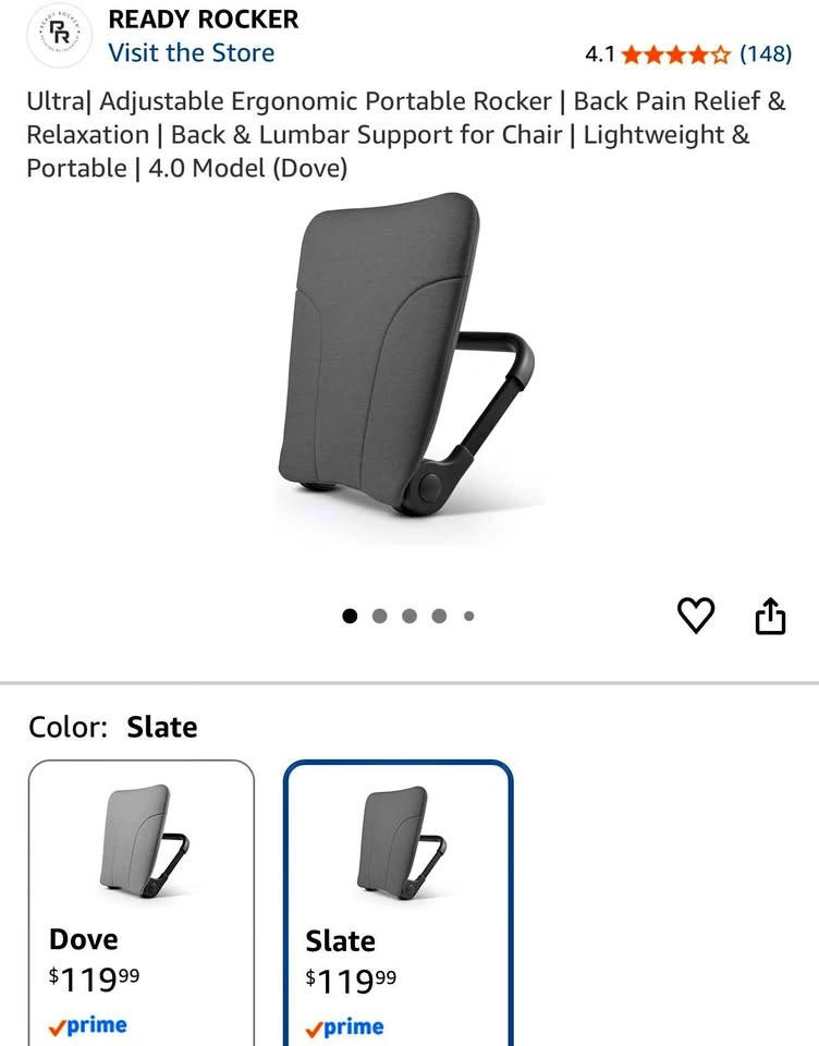 Ready Rocker - Ultra| Adjustable Ergonomic Portable Rocker