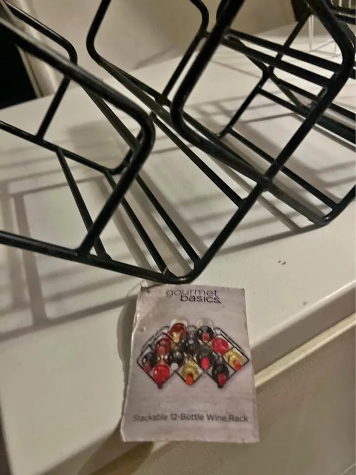 stackable 12 wine bottle rack