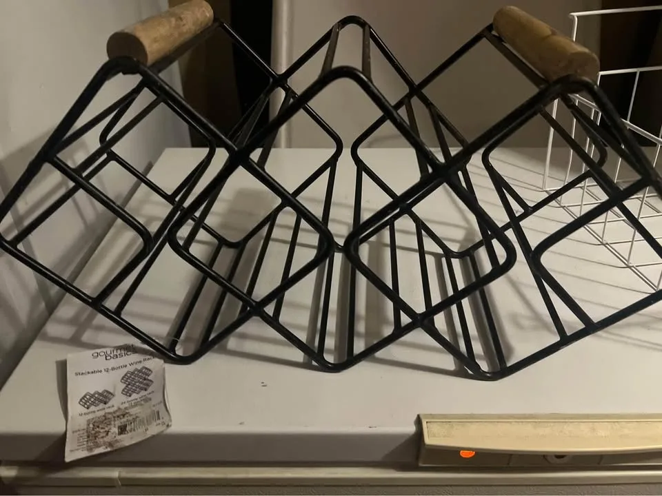 stackable 12 wine bottle rack image indicator(2)