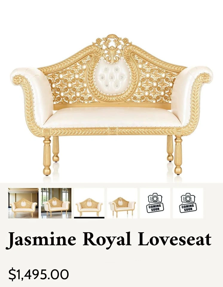 Brand New Jasmine Royal Love Seat