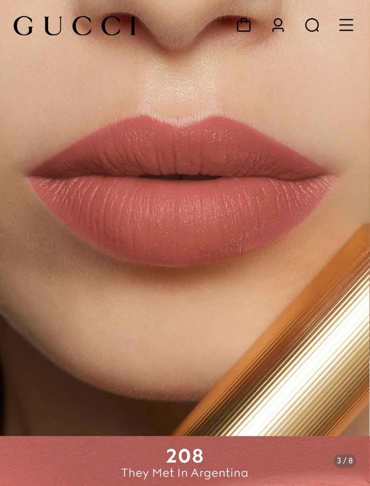Gucci Rouge à Lèvres Mat Lipstick in Shade 208 - photo 3